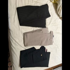 3 pairs slacks bcbg banana republic juicy couture